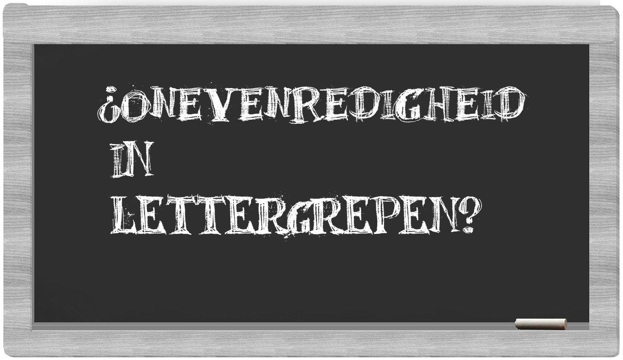 ¿onevenredigheid en sílabas?