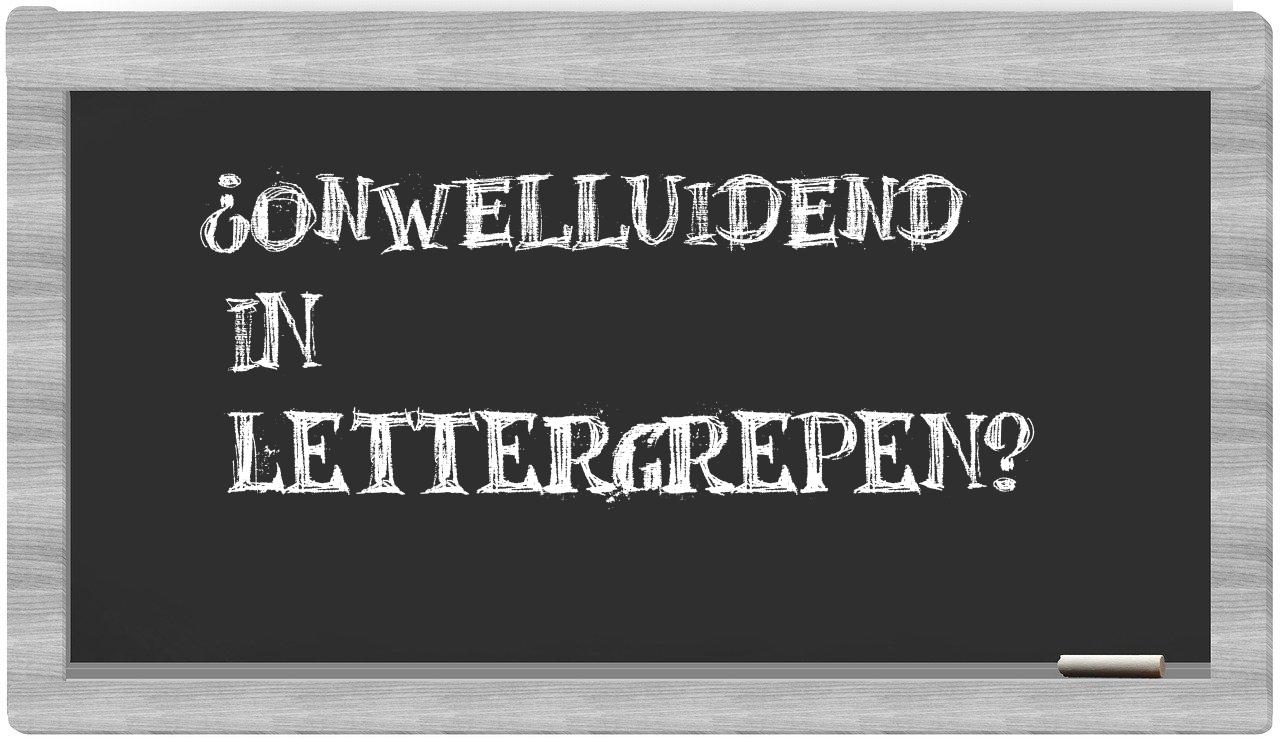 ¿onwelluidend en sílabas?