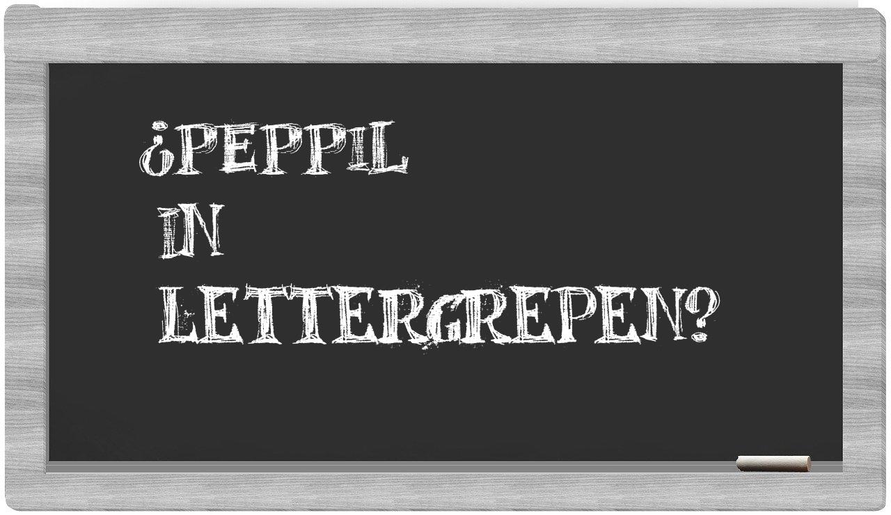 ¿peppil en sílabas?