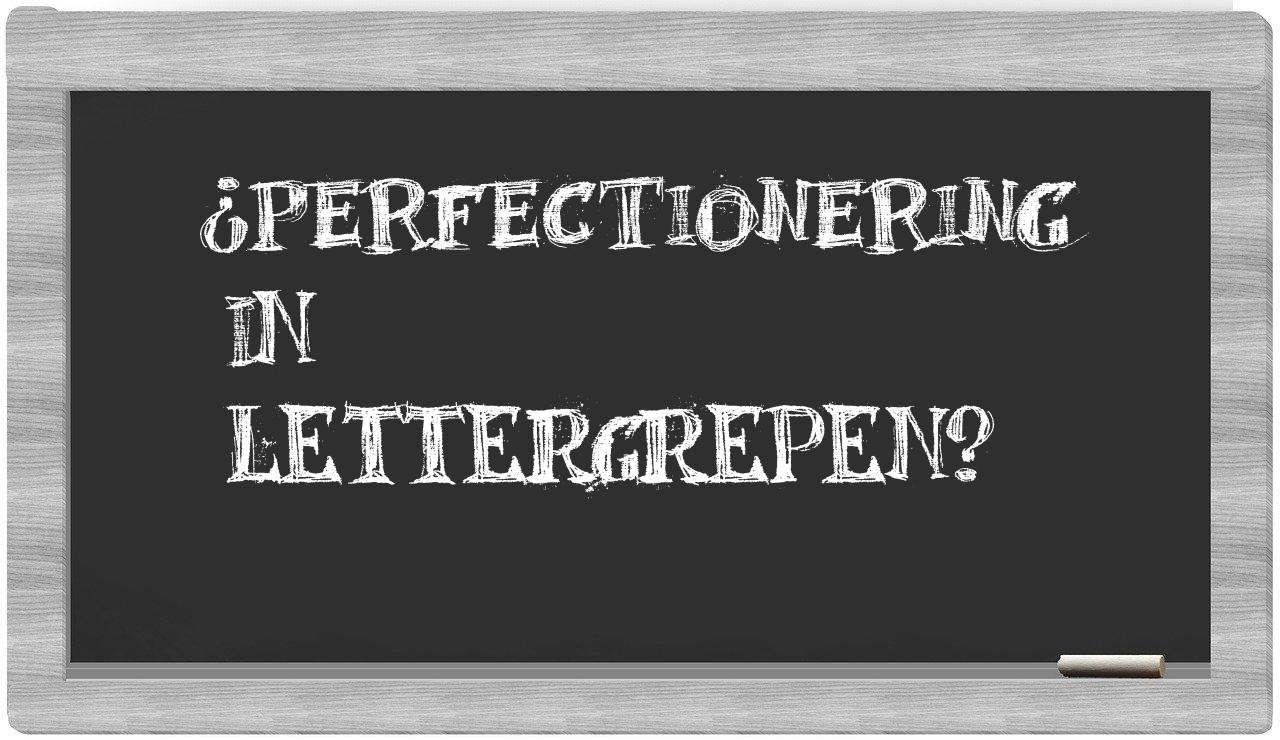 perfectionering in syllables