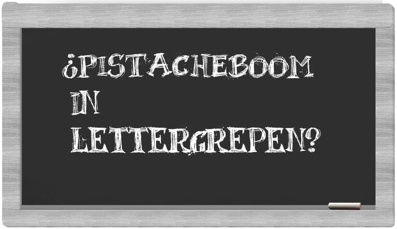¿pistacheboom en sílabas?