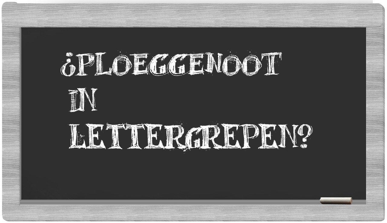 ¿ploeggenoot en sílabas?