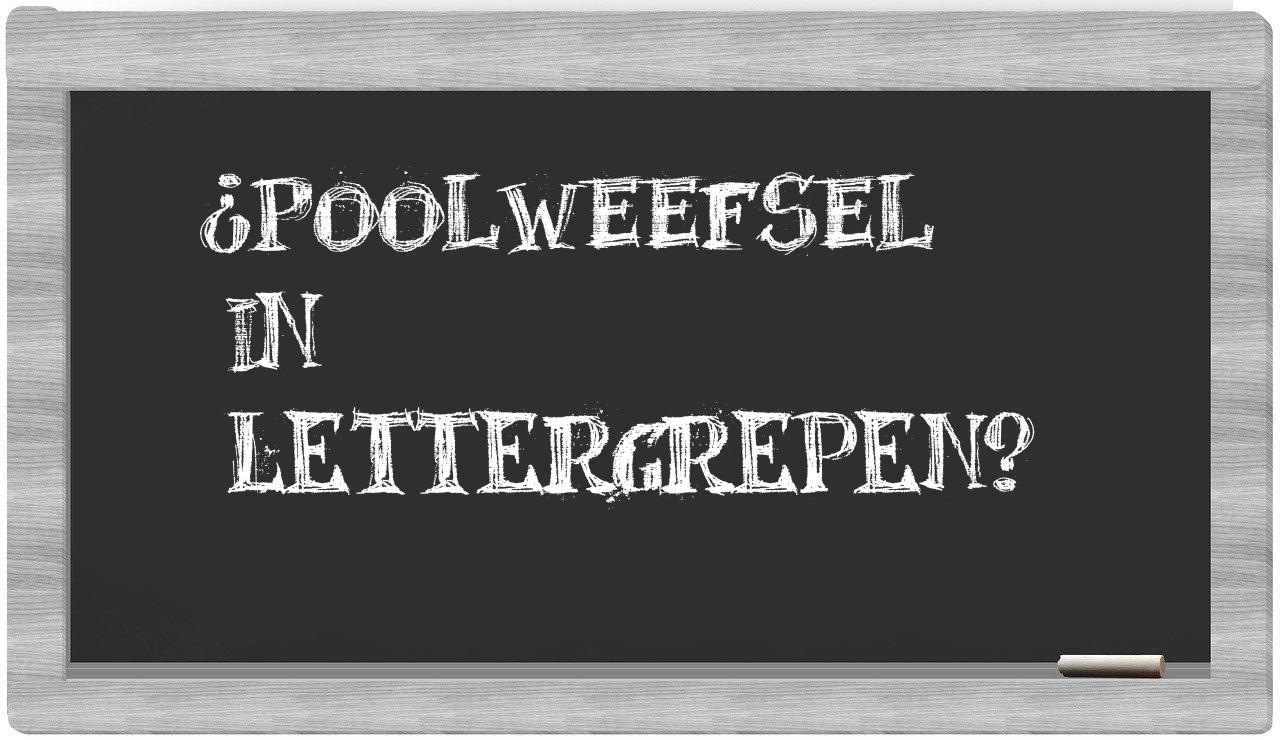 poolweefsel in syllables