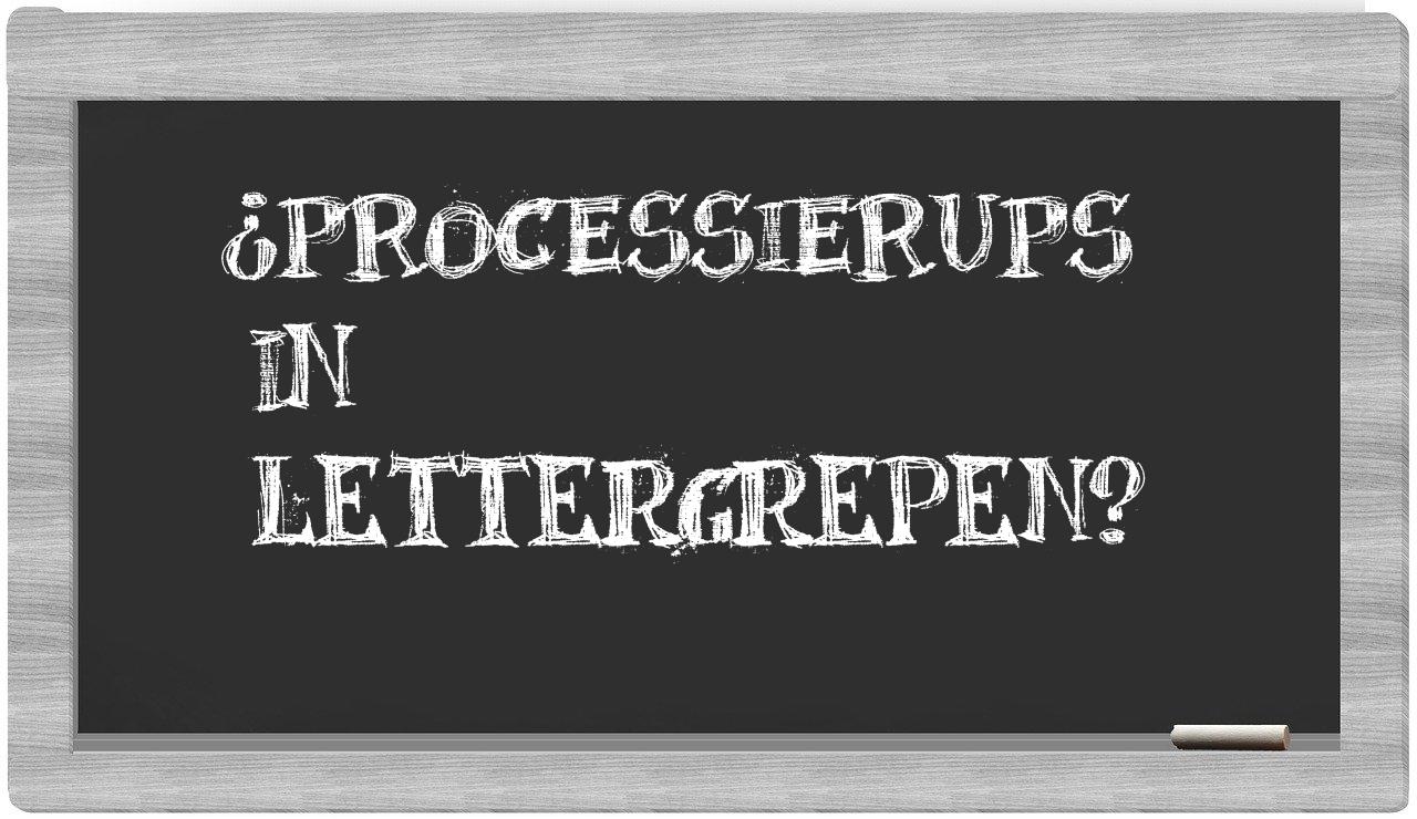 ¿processierups en sílabas?