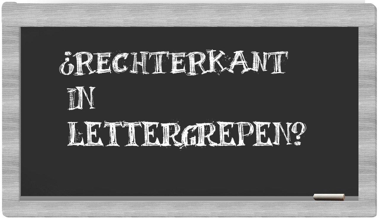rechterkant in syllables