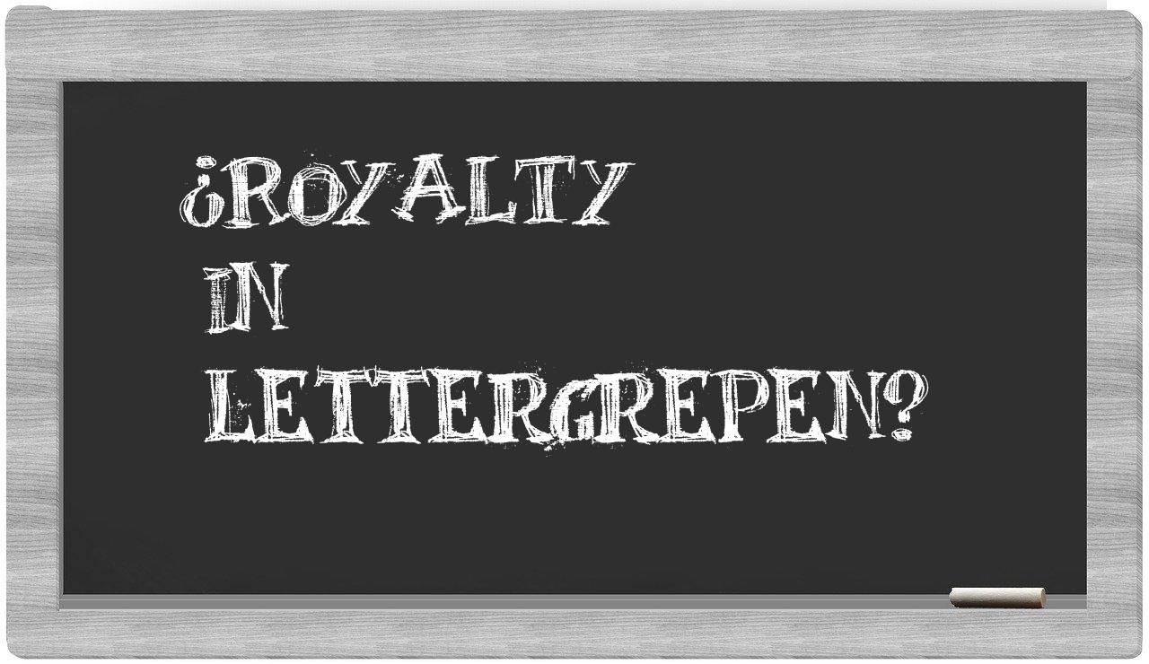 royalty in syllables