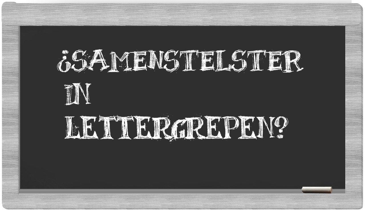 ¿samenstelster en sílabas?